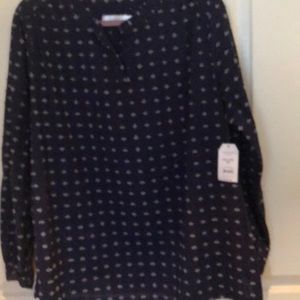 Long sleeve cotton blouse